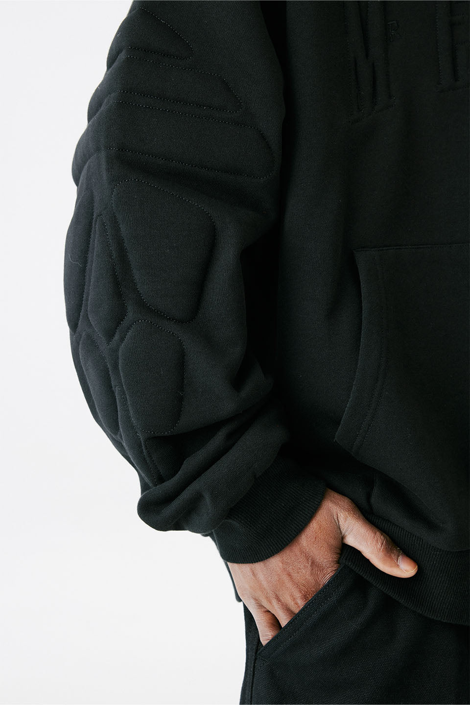 Sponge Filling Embroidered Zip Hoodie