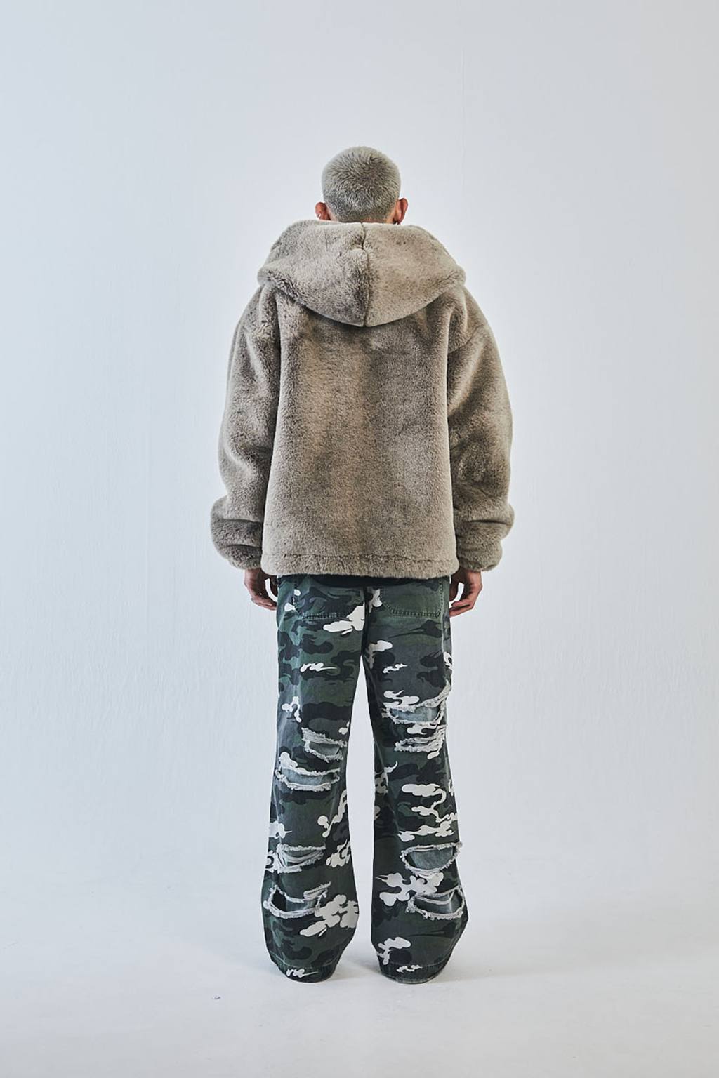 Faux Fur Hood Jacket