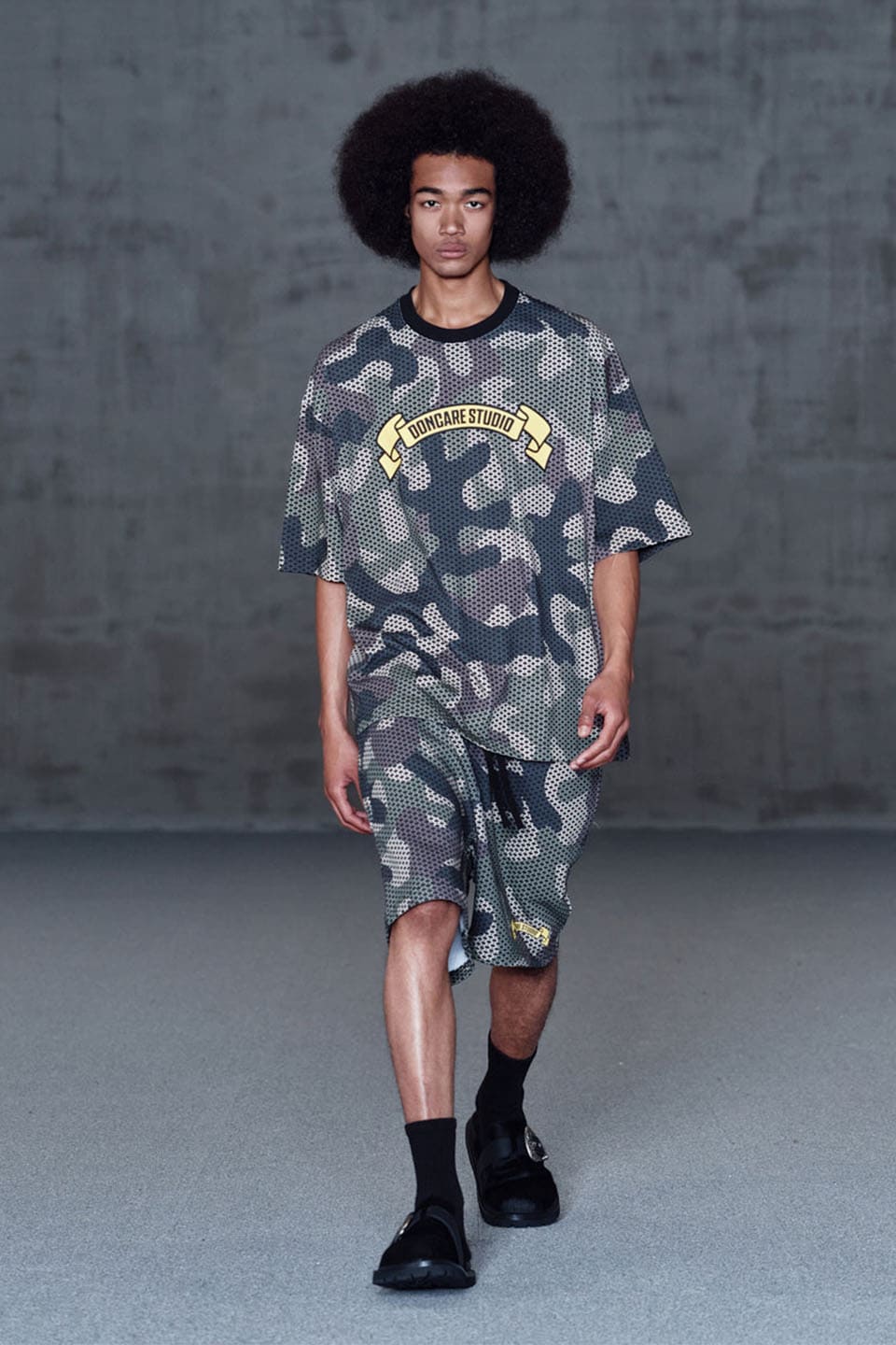 Camo T-Shirt Cotton Pattern Printed Throughout.