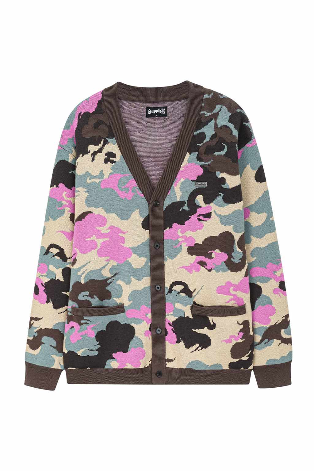 完売 CAMOUFLAGE KNIT JACQUARD TRACK JACKET