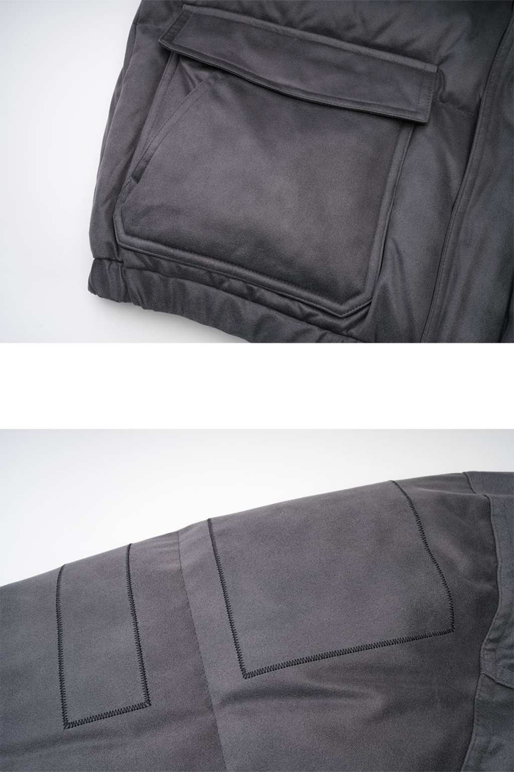 Vintage Faux Leather Puffer