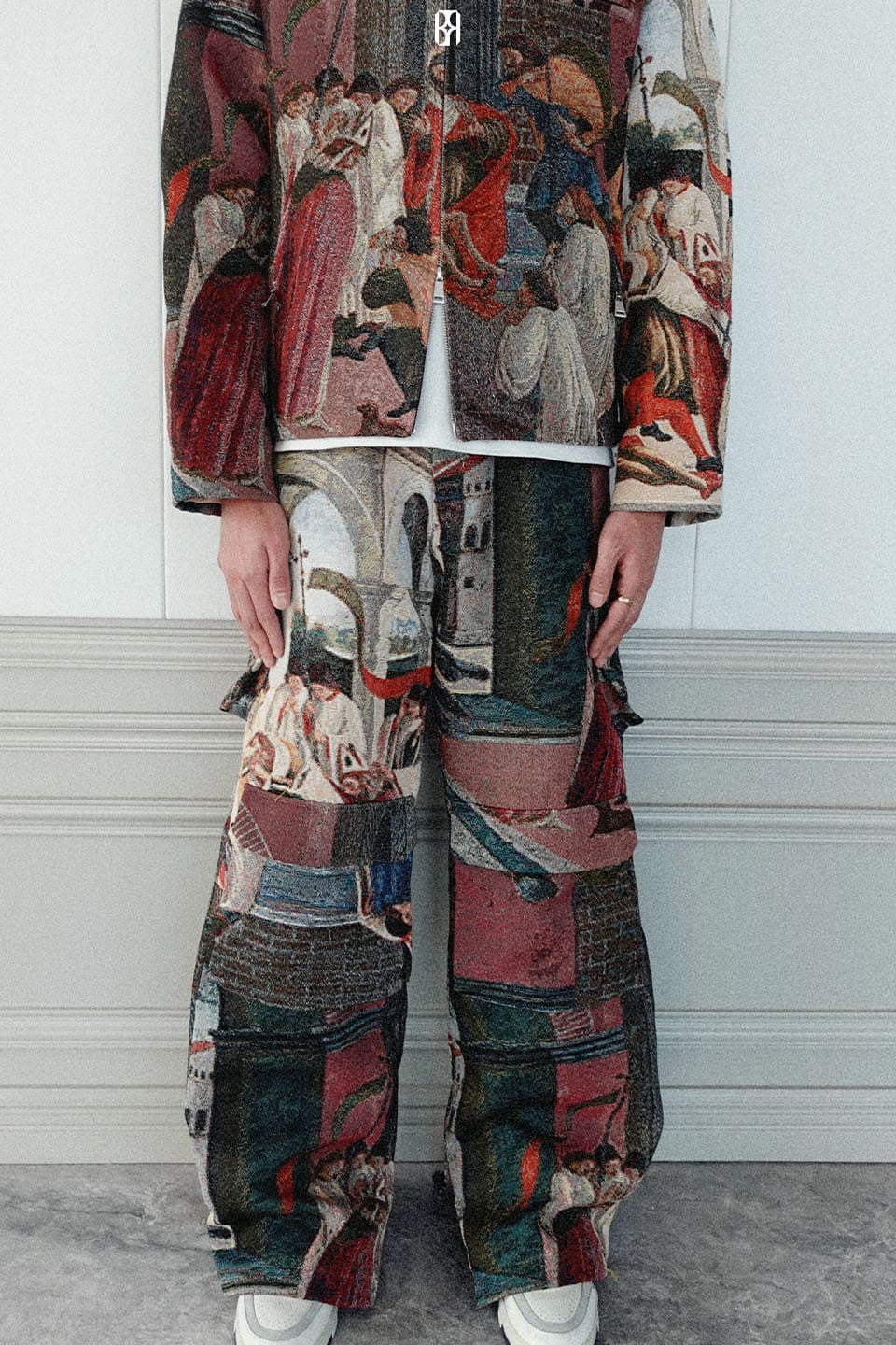 Artist Jacquard Weave Cargo Pants