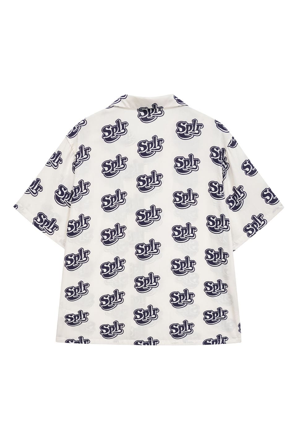 Allover Logo Open Collar Shirt