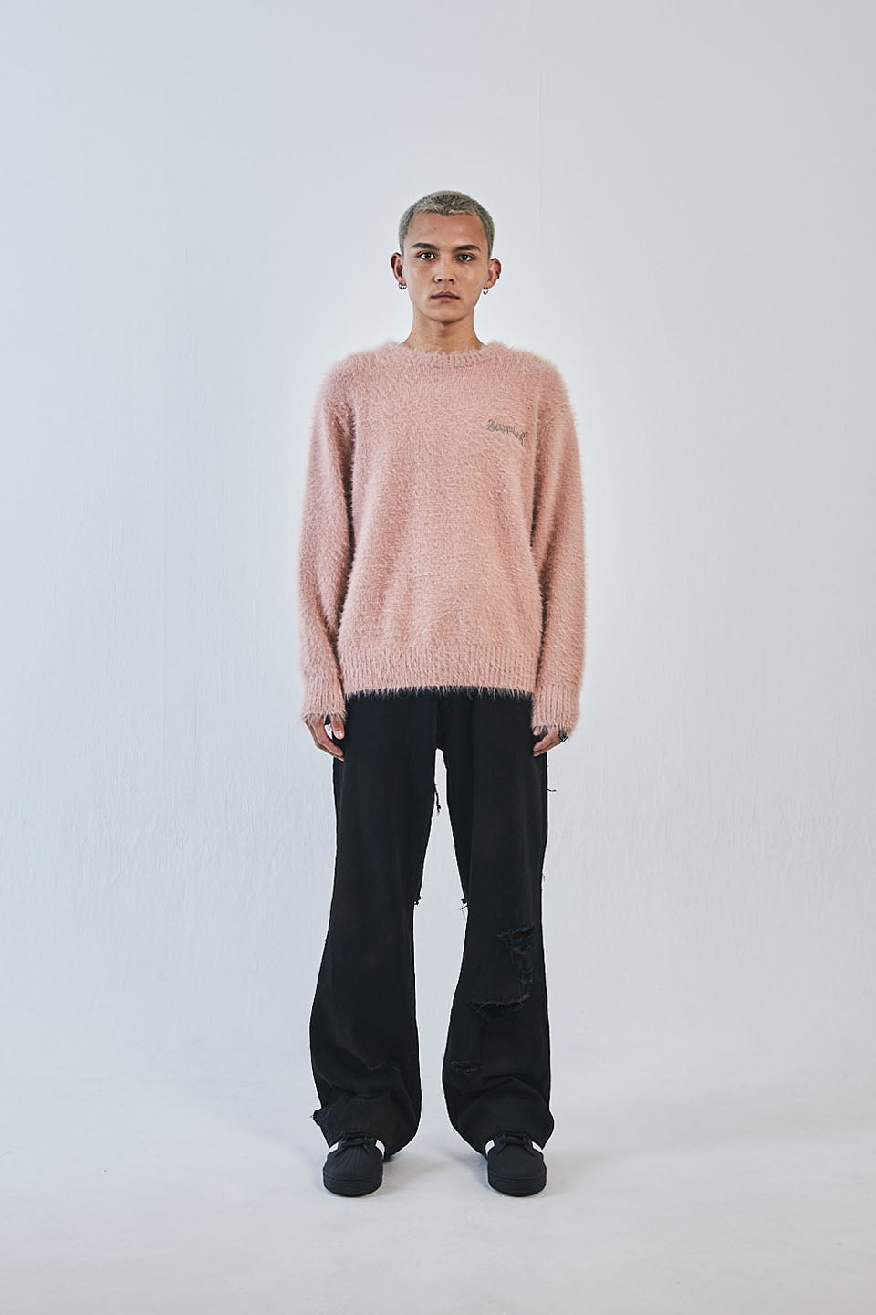 【予約商品】Cross Shaggy Knit【10月中旬お届け】