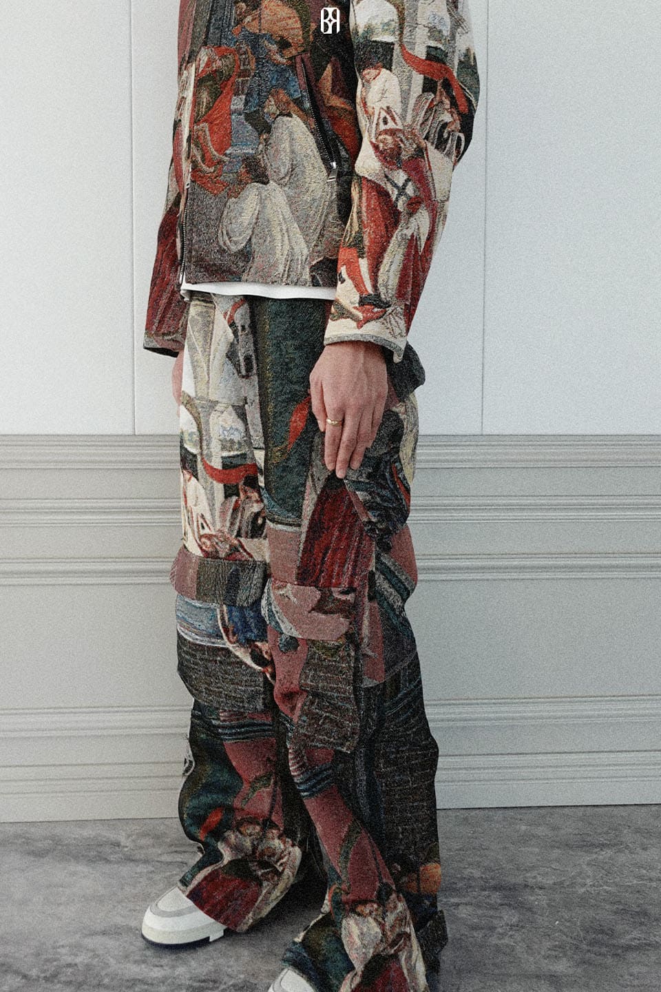 Artist Jacquard Weave Cargo Pants