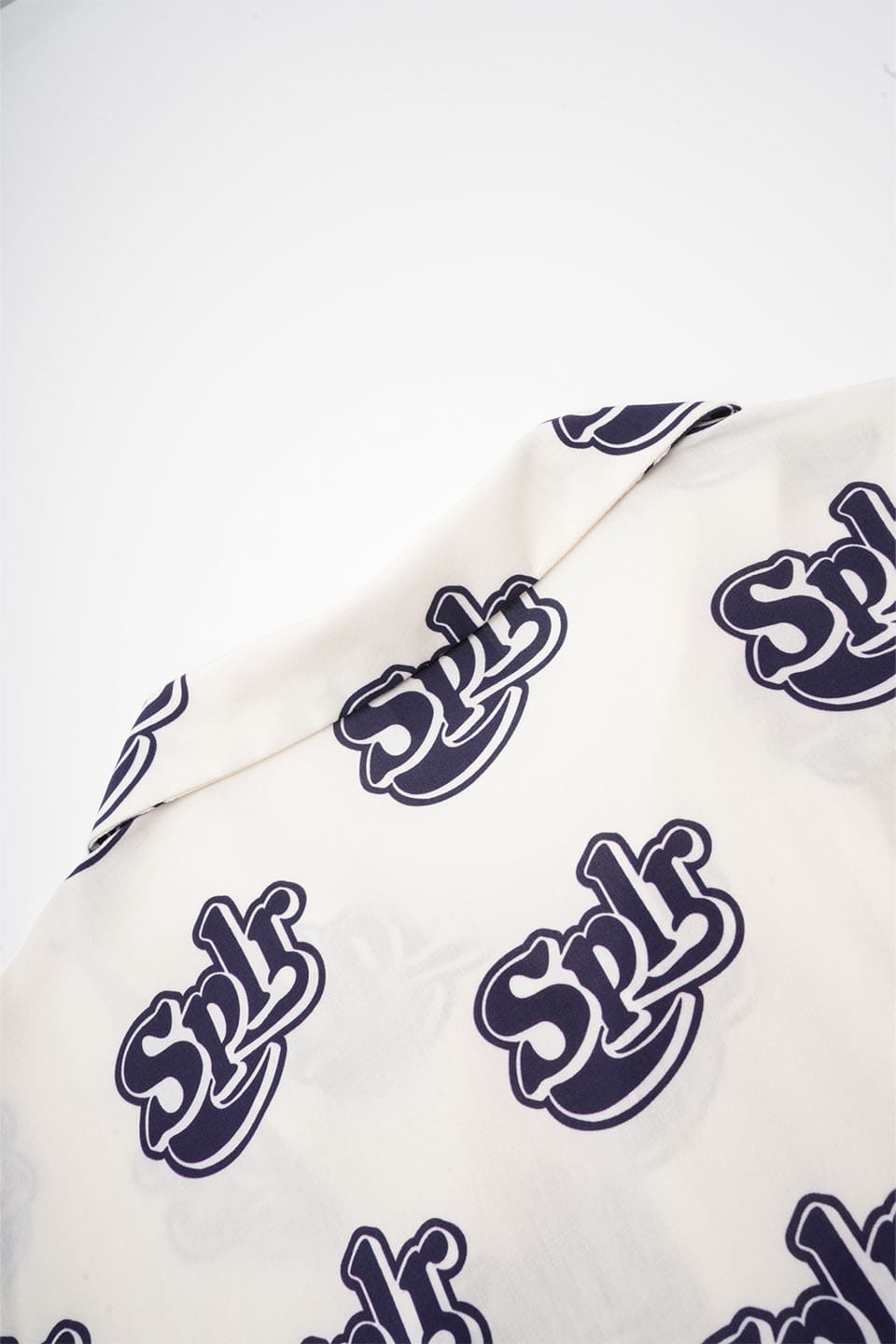 Allover Logo Open Collar Shirt
