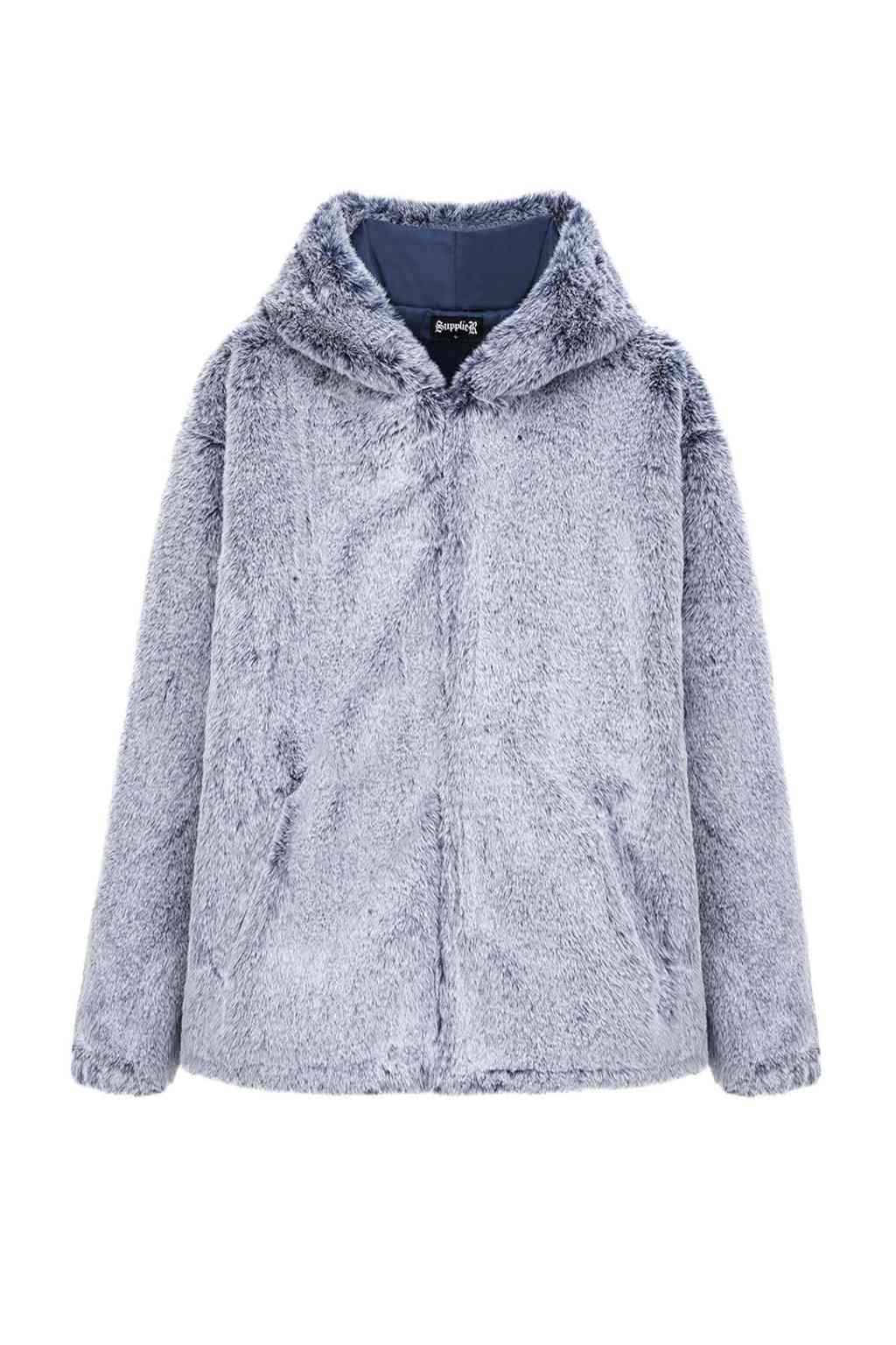 Faux Fur Hood Jacket