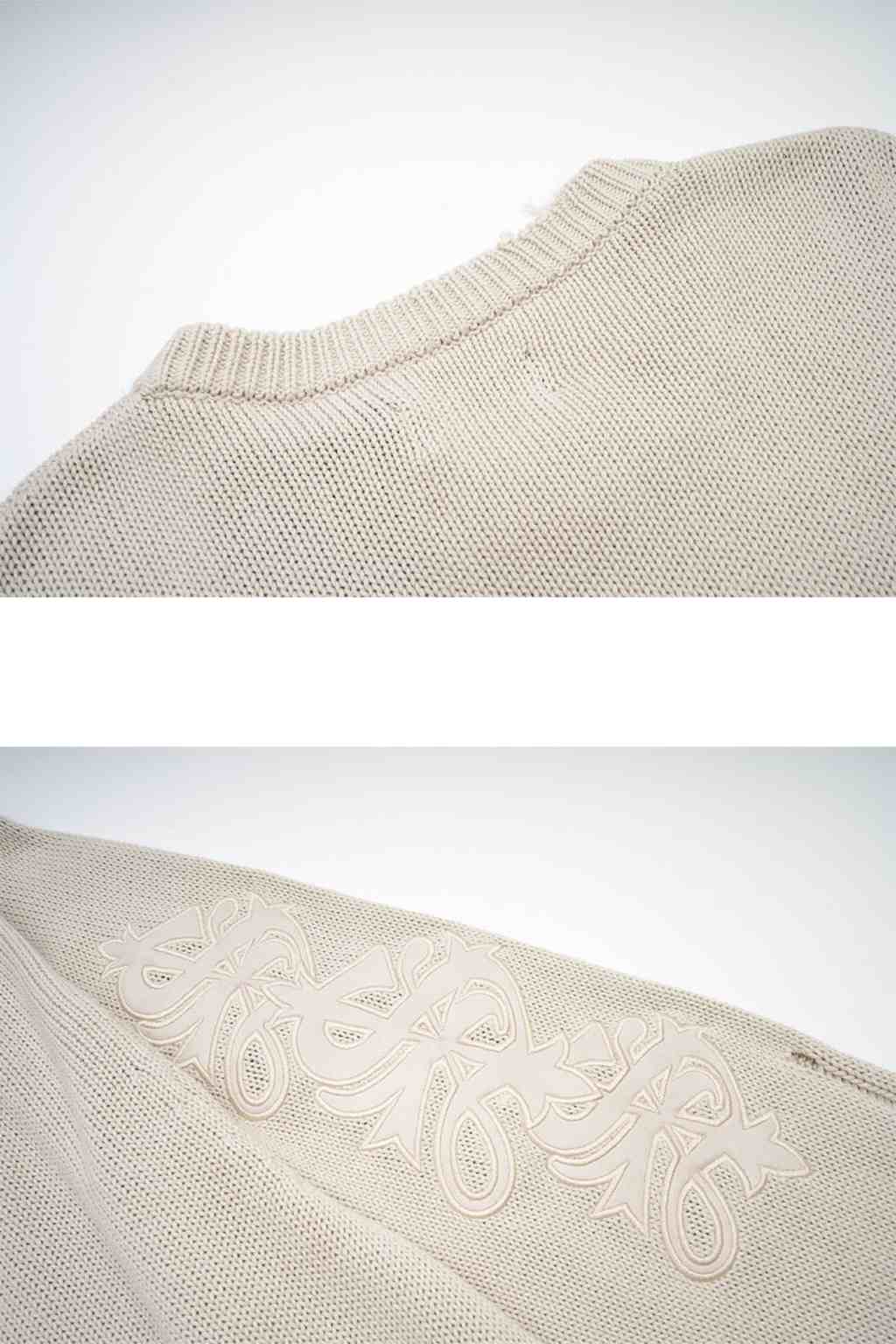 Distressed Crew Knit