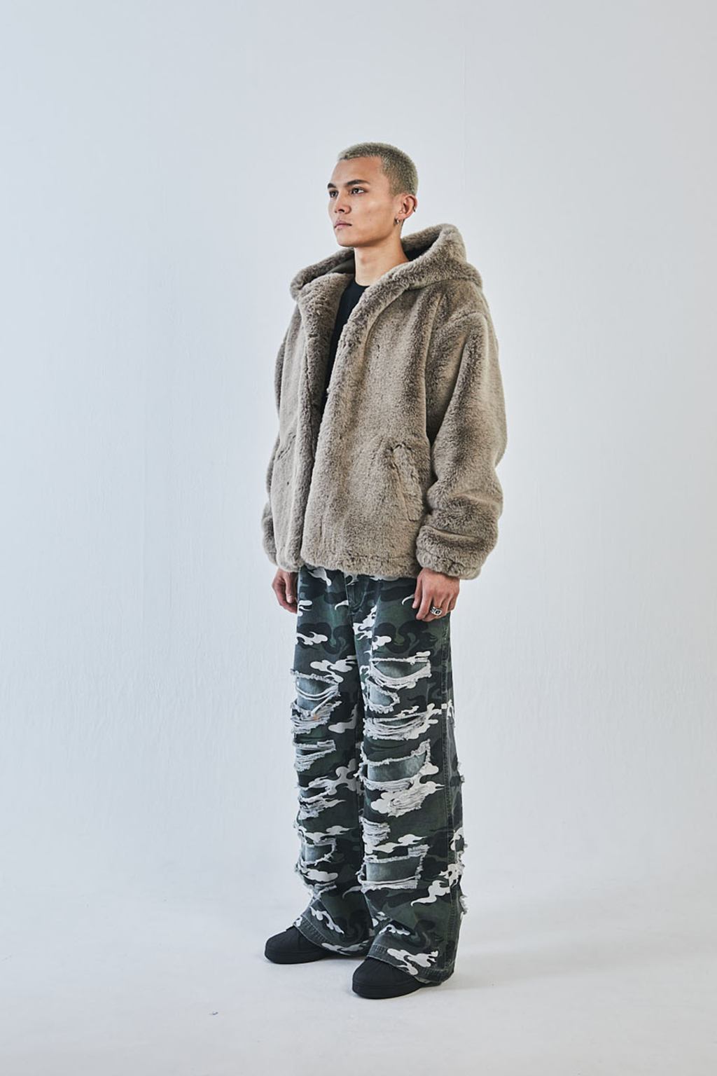 Faux Fur Hood Jacket