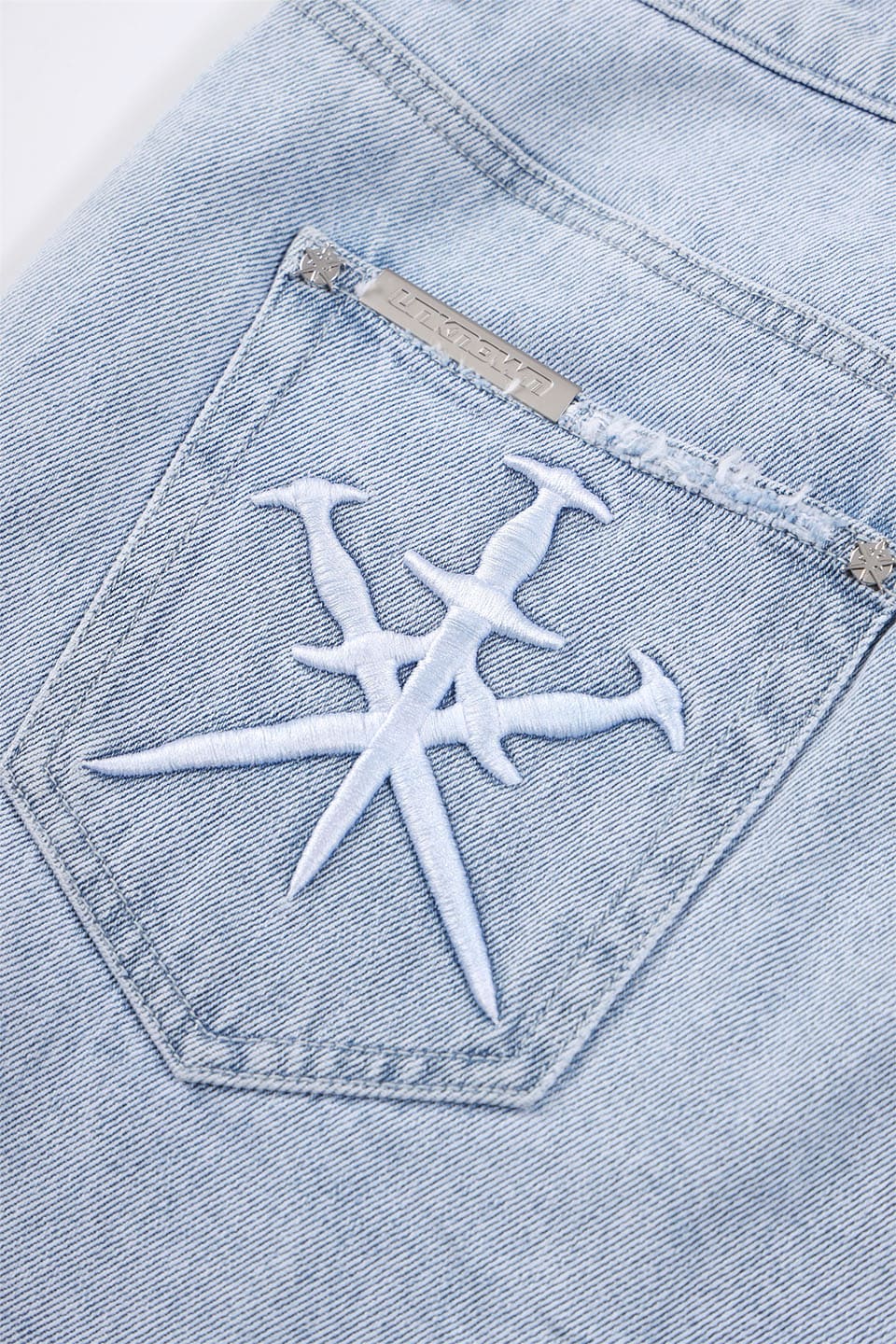 Dagger Embroidery Denim