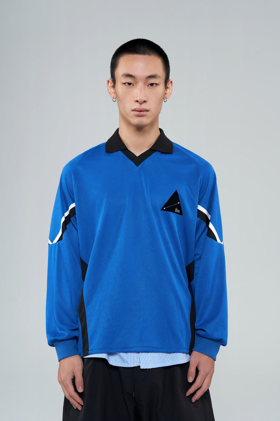 Long -sleeved POLO football uniform