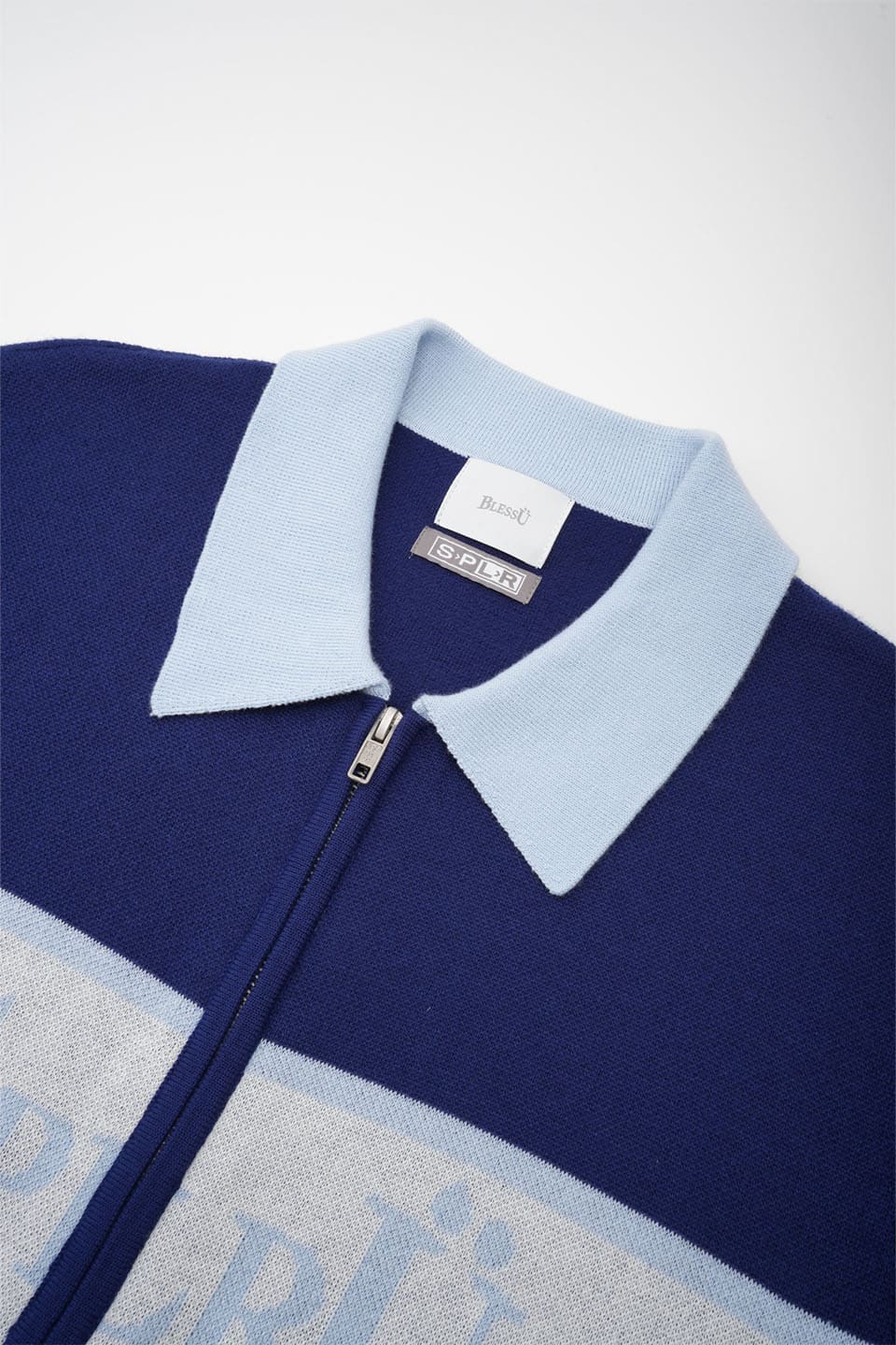 Bless U X Splr Zip Knit Polo