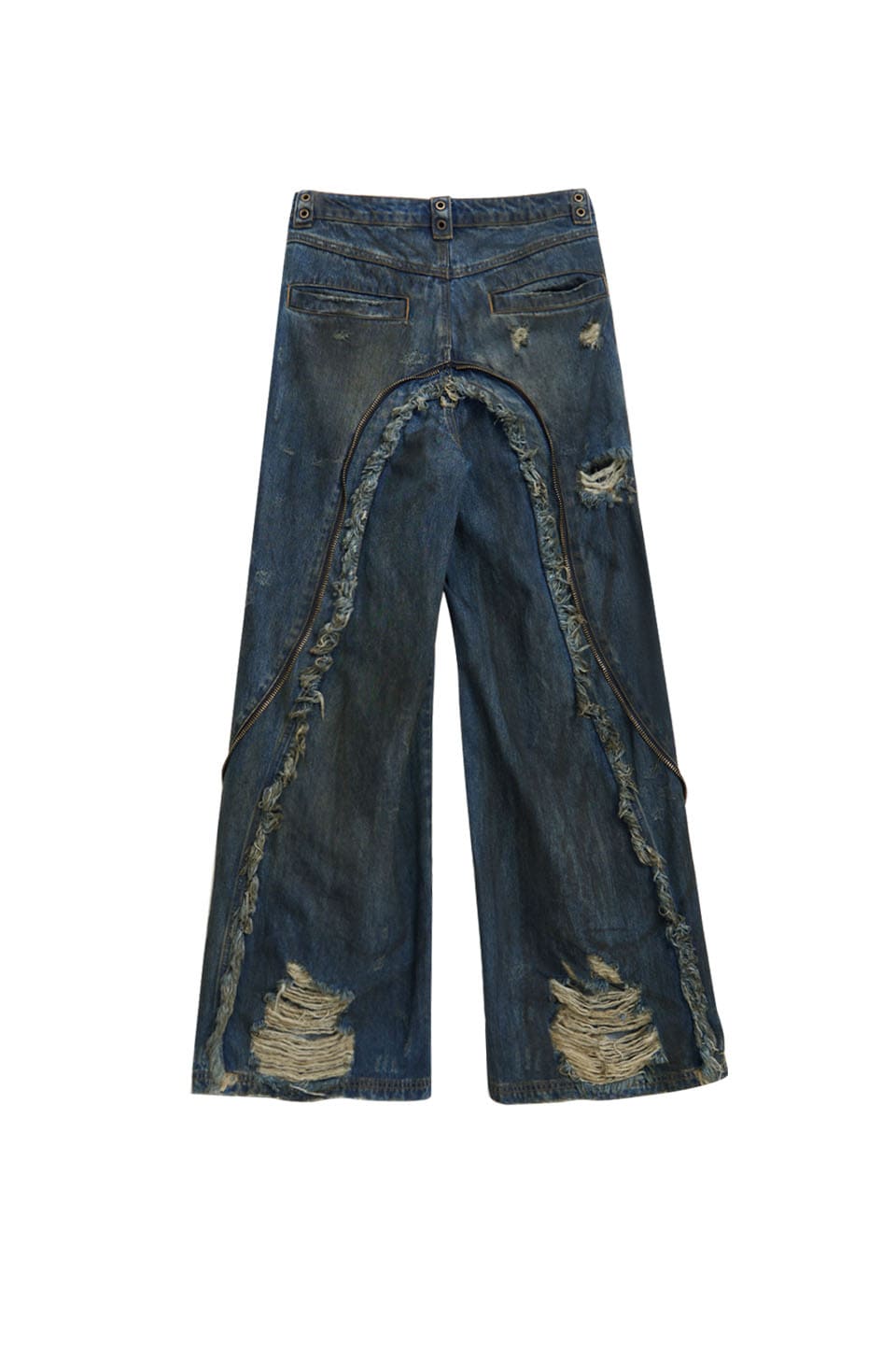 Aliens Dirty Ripped Denim Jeans