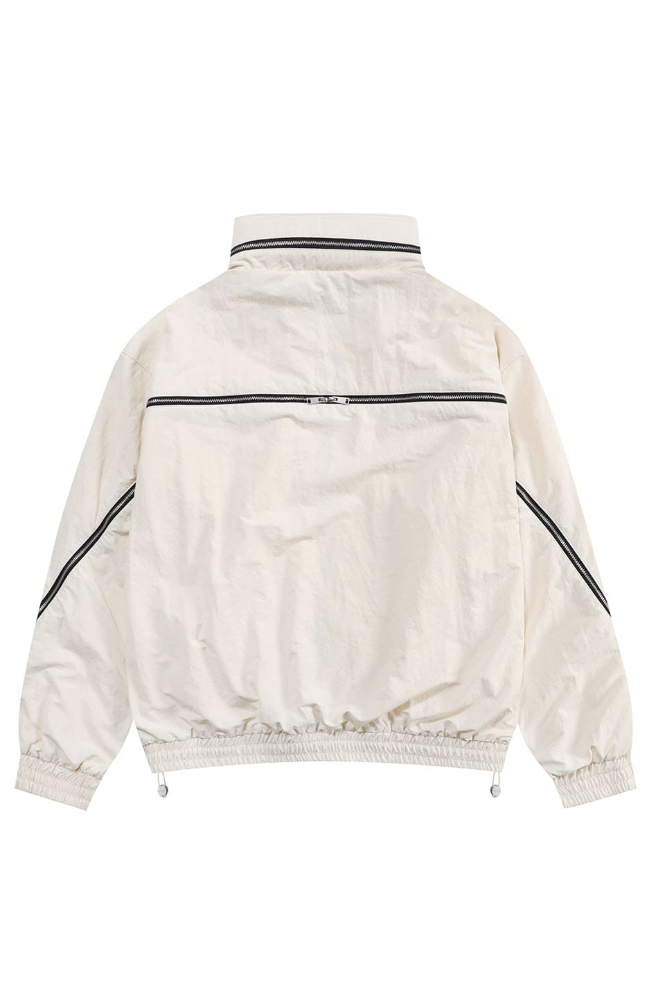 Cream Tonal Zip Trackie