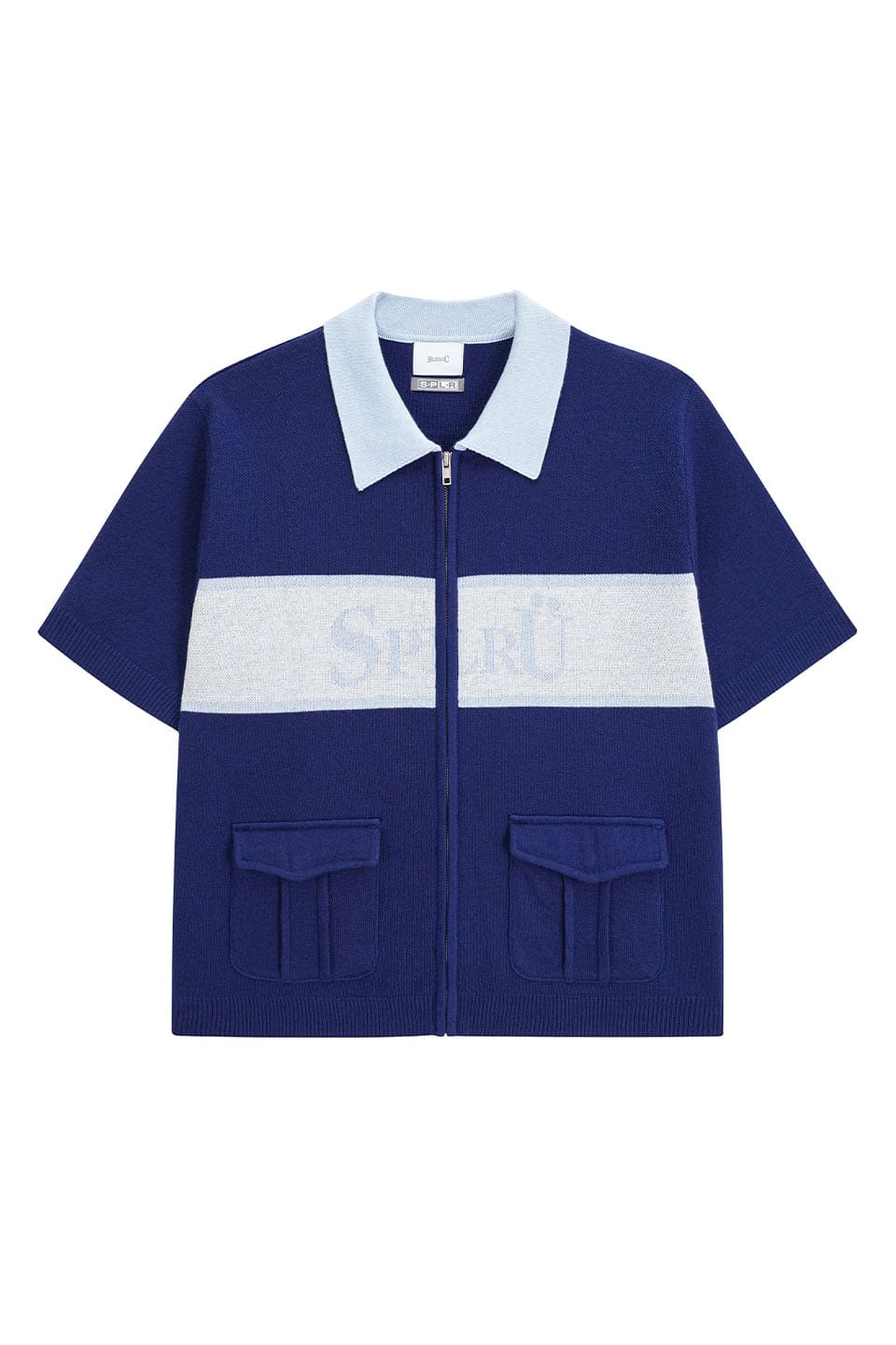 Bless U X Splr Zip Knit Polo