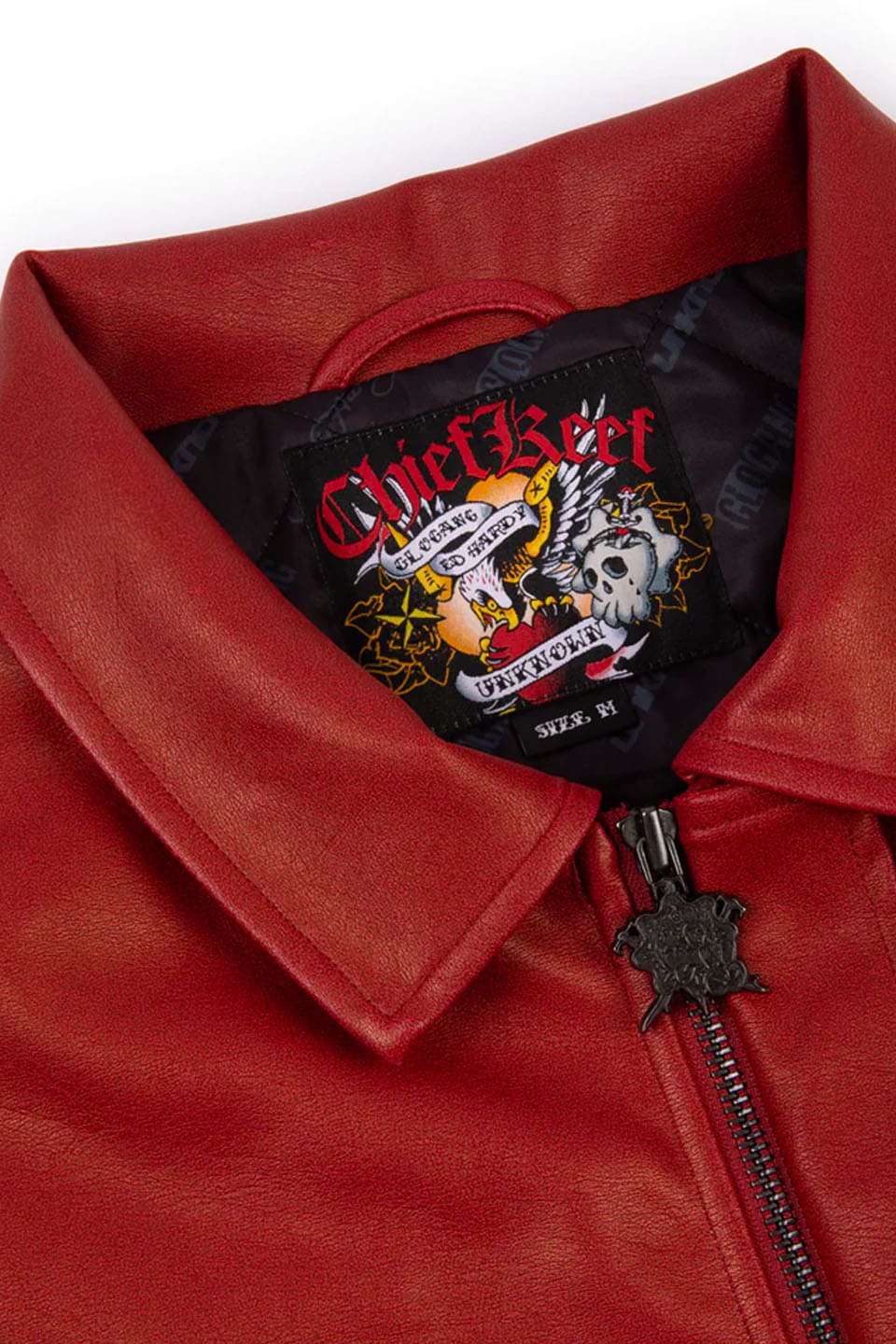 Washed Red Leather Jacket