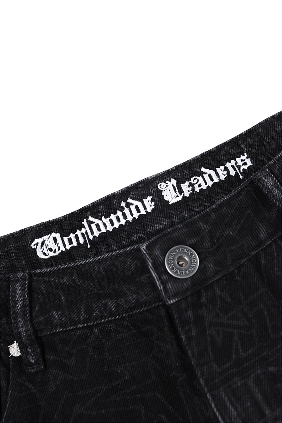 Multi Logo Laser Printed Denim