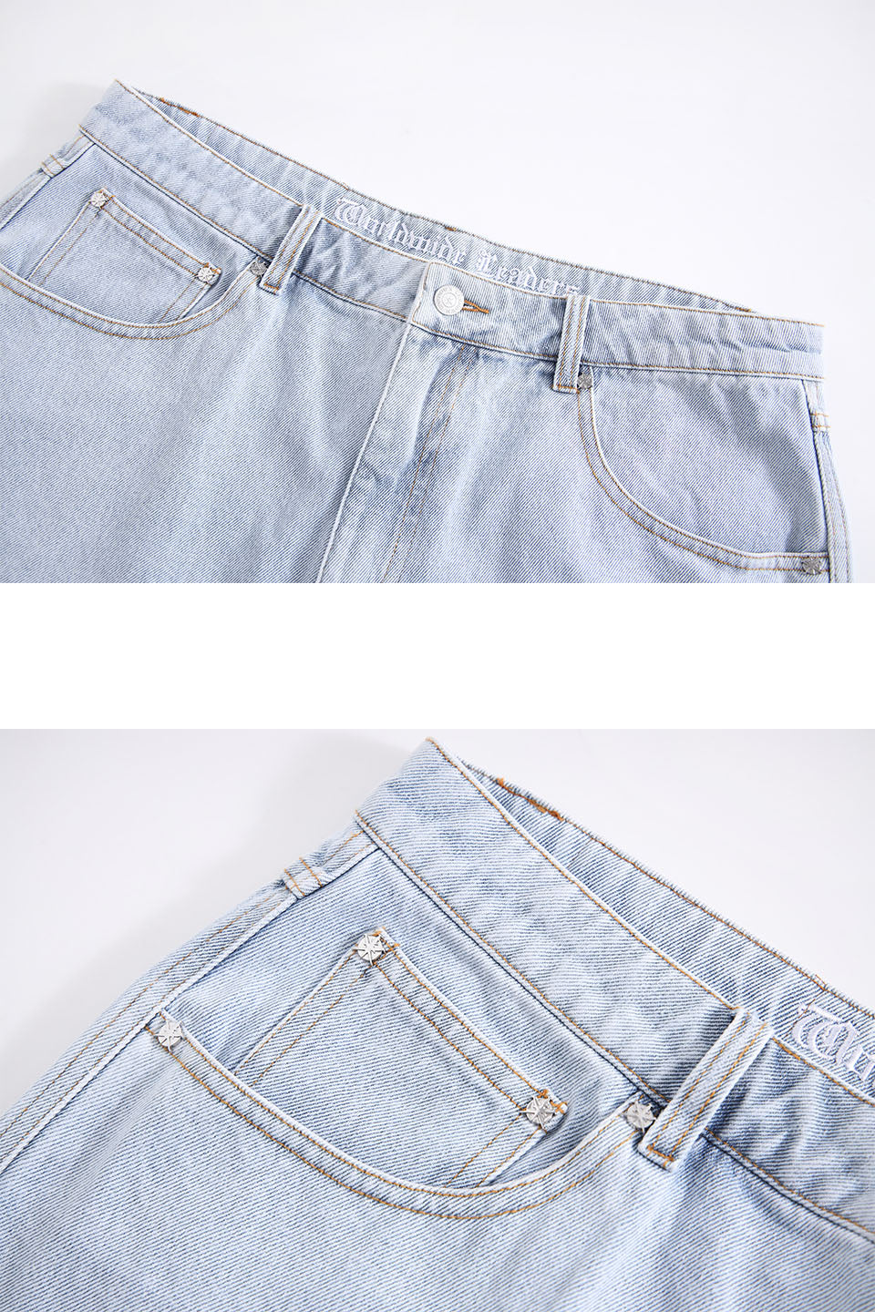 Indigo Distressed U&N Denim Shorts