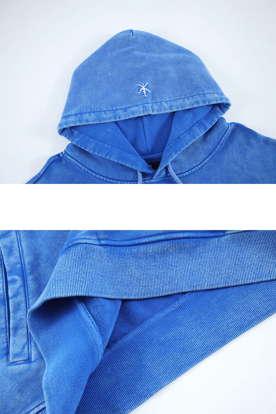 Cropped Blue Cairo Hoodie