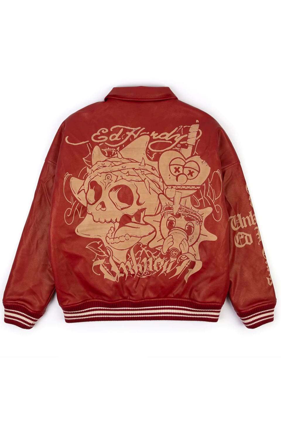 Washed Red Leather Jacket