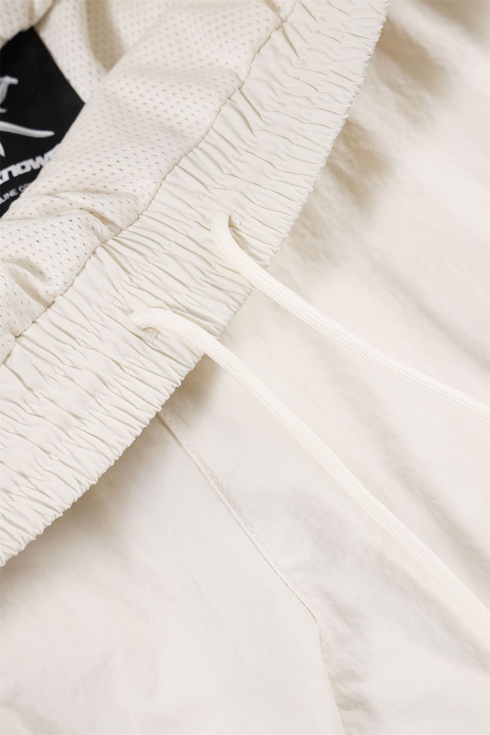 Cream Tonal Zip Track Pants