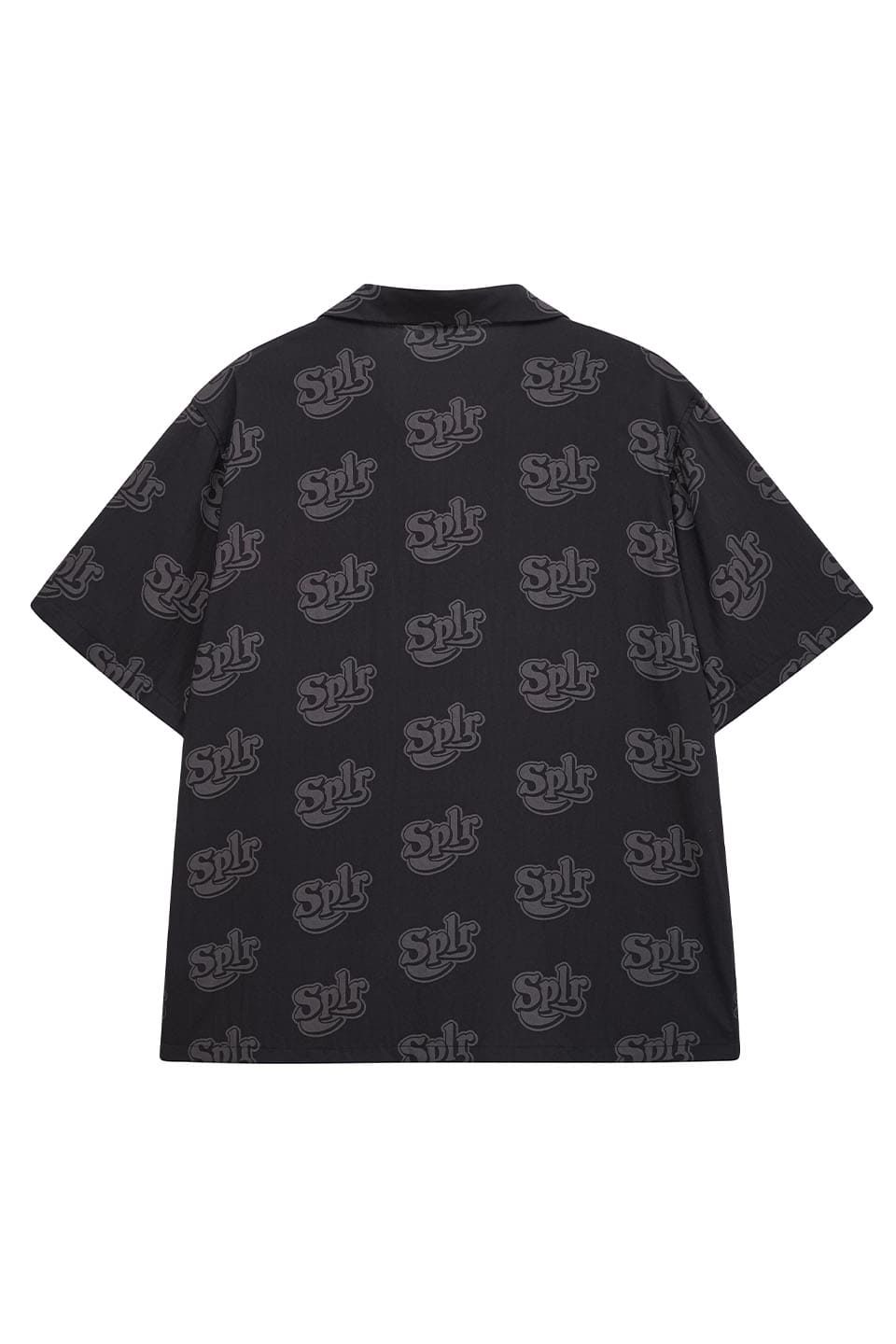 Allover Logo Open Collar Shirt