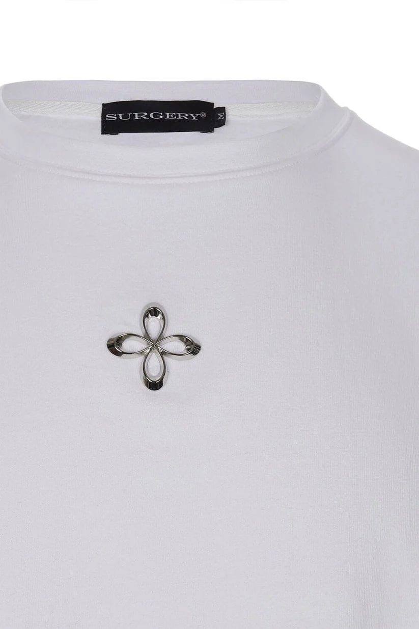 Unbalance Metal Clover Logo Slim T-Shirts