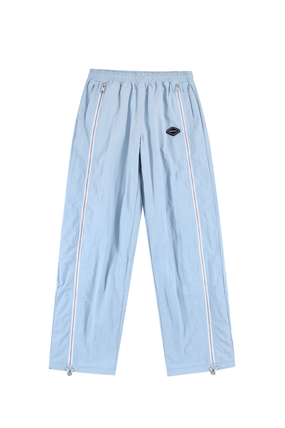 Baby Blue / White Zipped Track Pants
