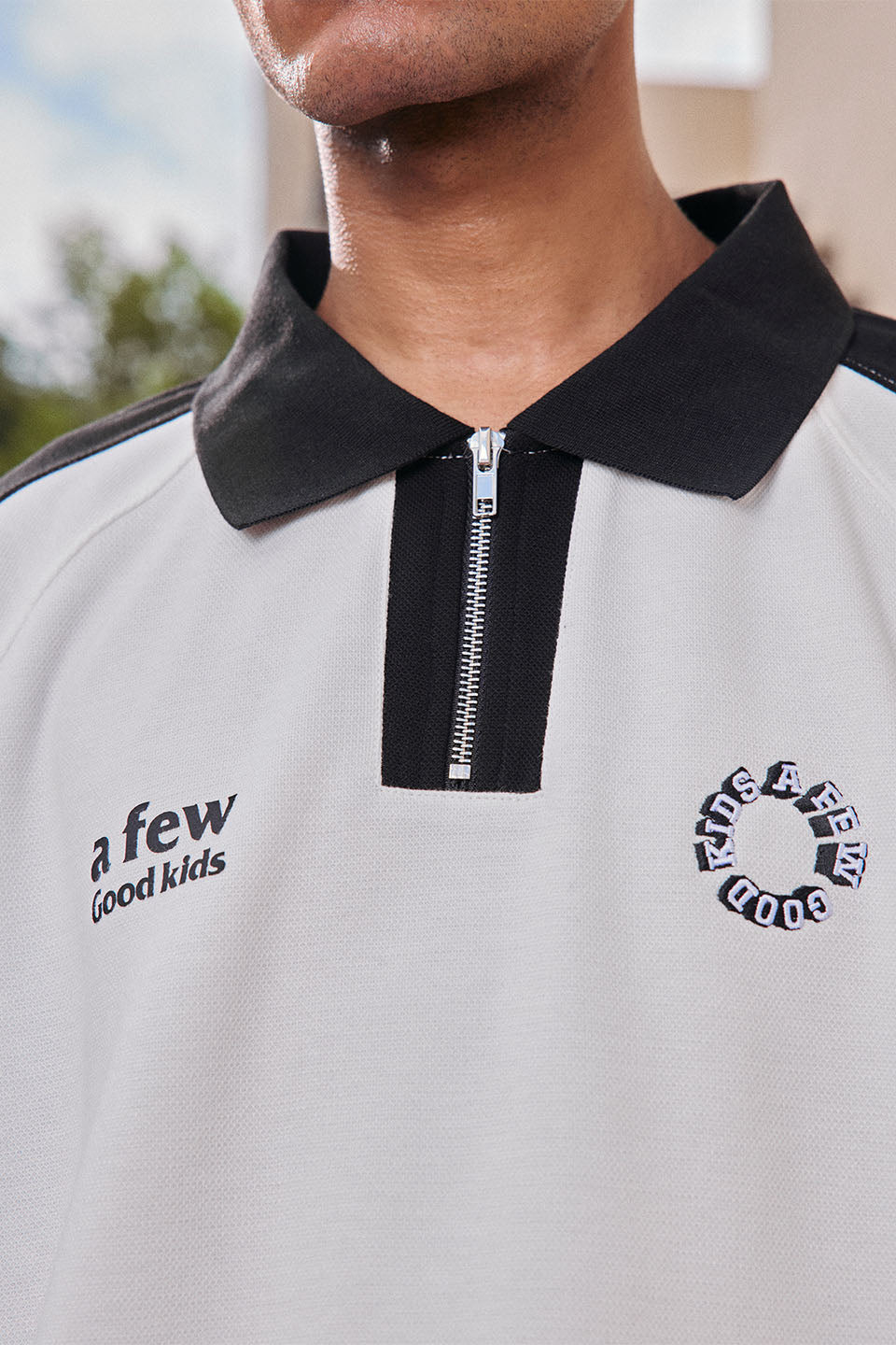 Zip Up Polo Shirt