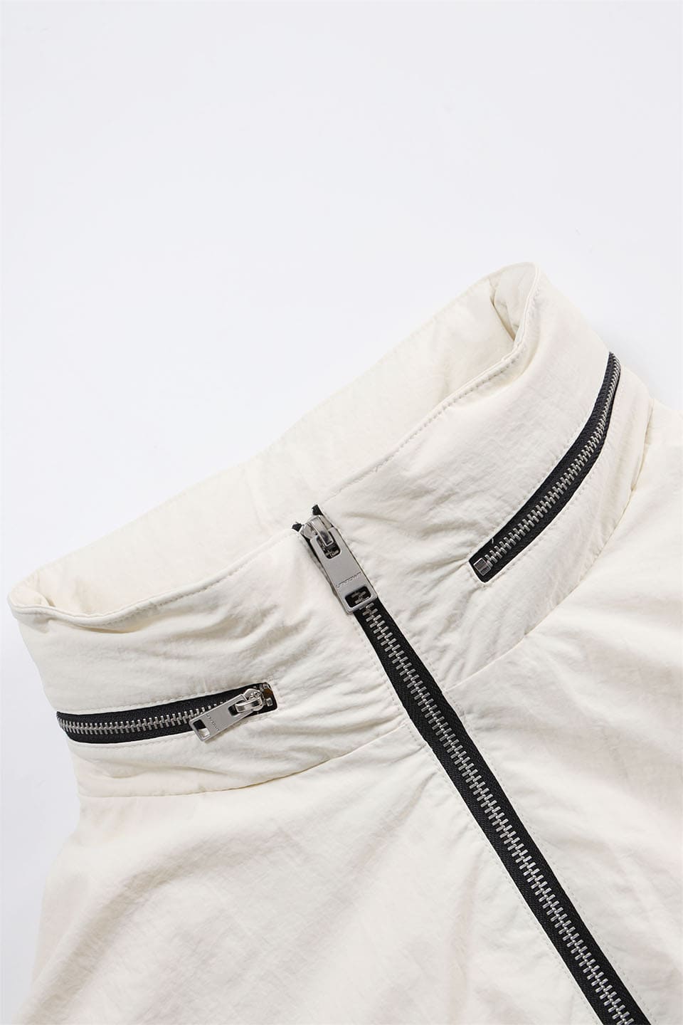 Cream Tonal Zip Trackie