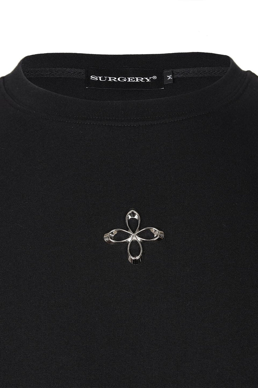 Unbalance Metal Clover Logo Slim T-Shirts