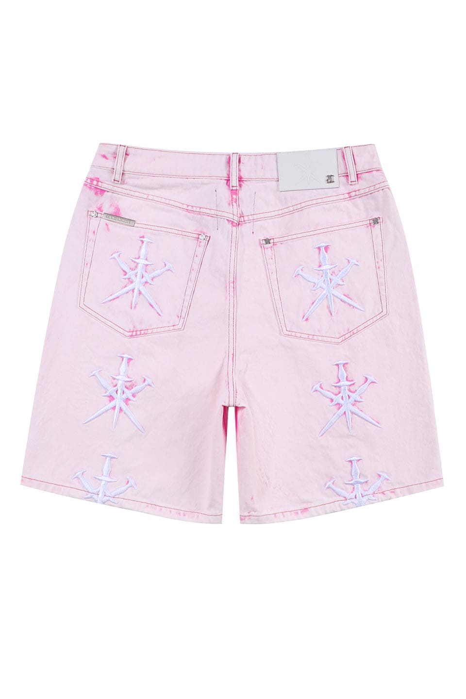 Dagger Emb Denim Shorts