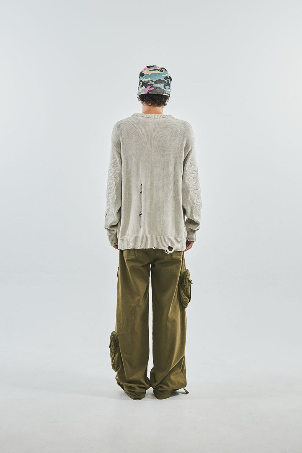 Distressed Crew Knit