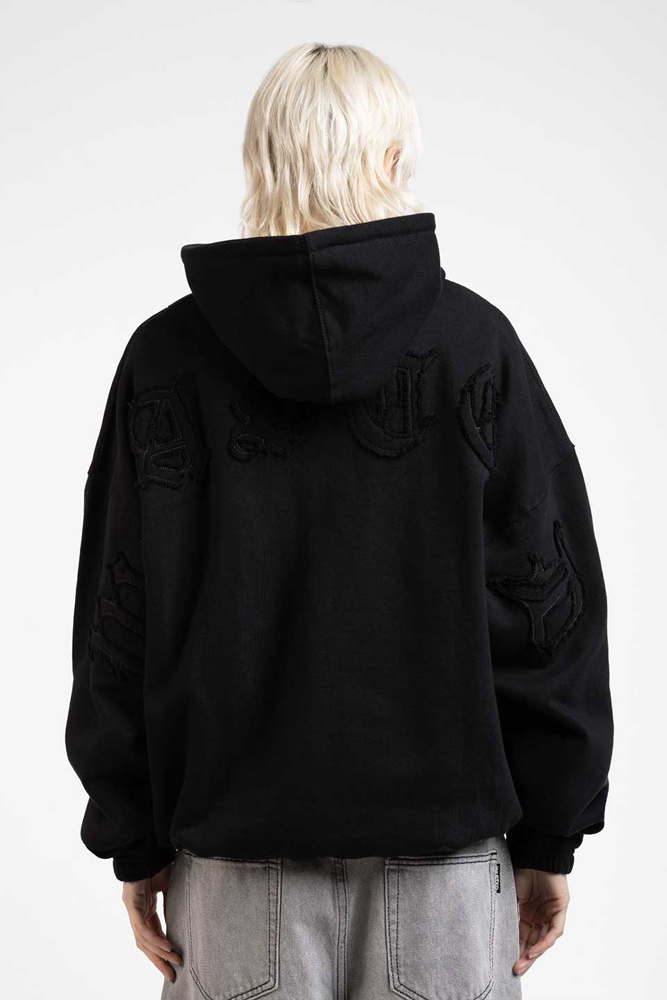 Kingdom Curve Destroy Boxy Zip Hoodie