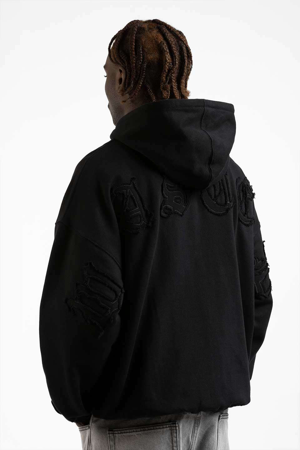 Kingdom Curve Destroy Boxy Zip Hoodie