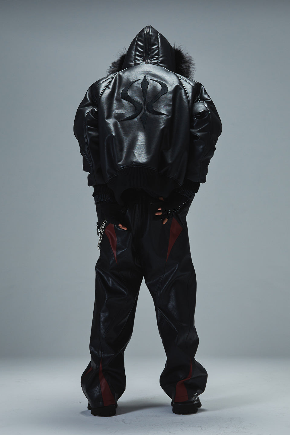 Faux Fur Hooded Bomber Jacket