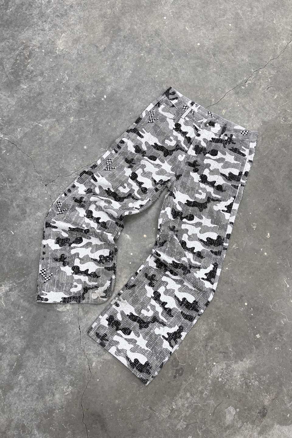 Needle Stitch Denim Pants