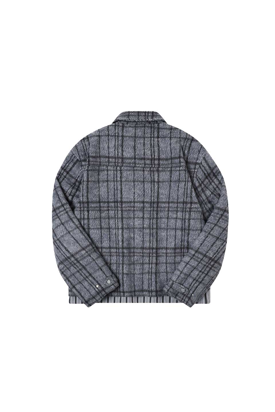Plaid Brushed Cotton Lining Jacket
