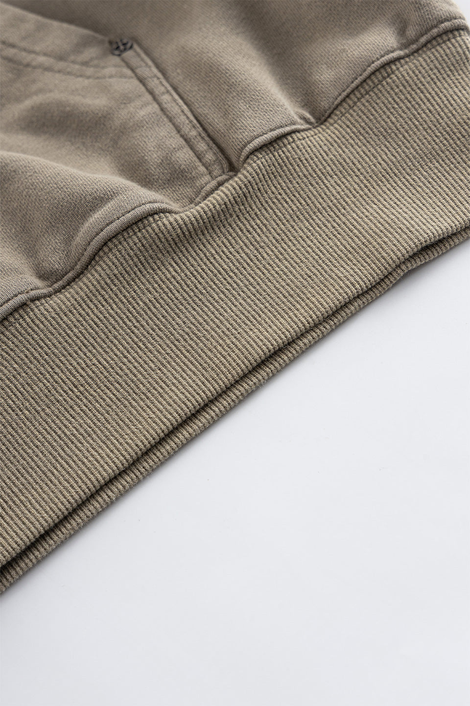 Dagger Leather Patch Zip Hoodie