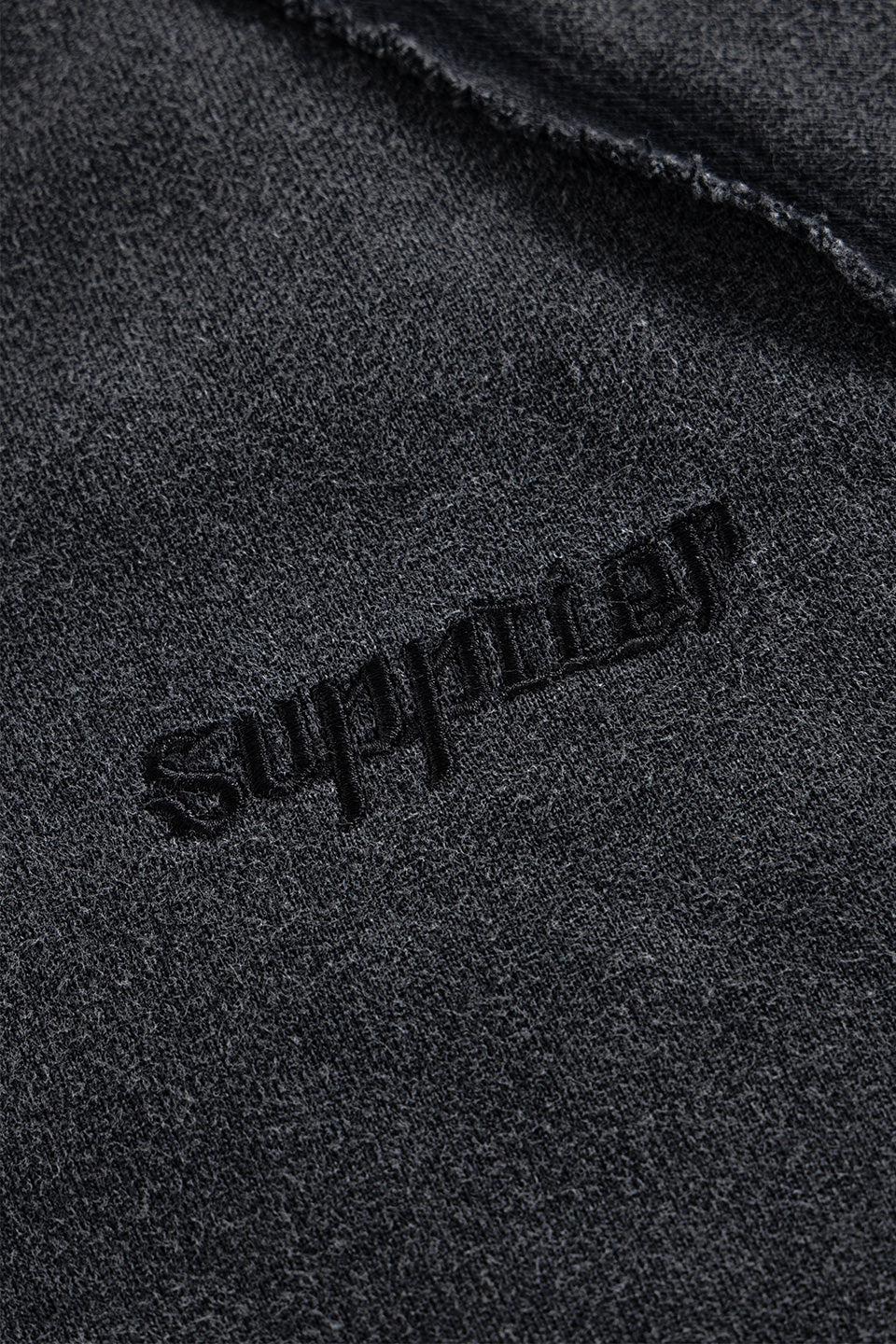 Dagger Leather Patch Zip Hoodie