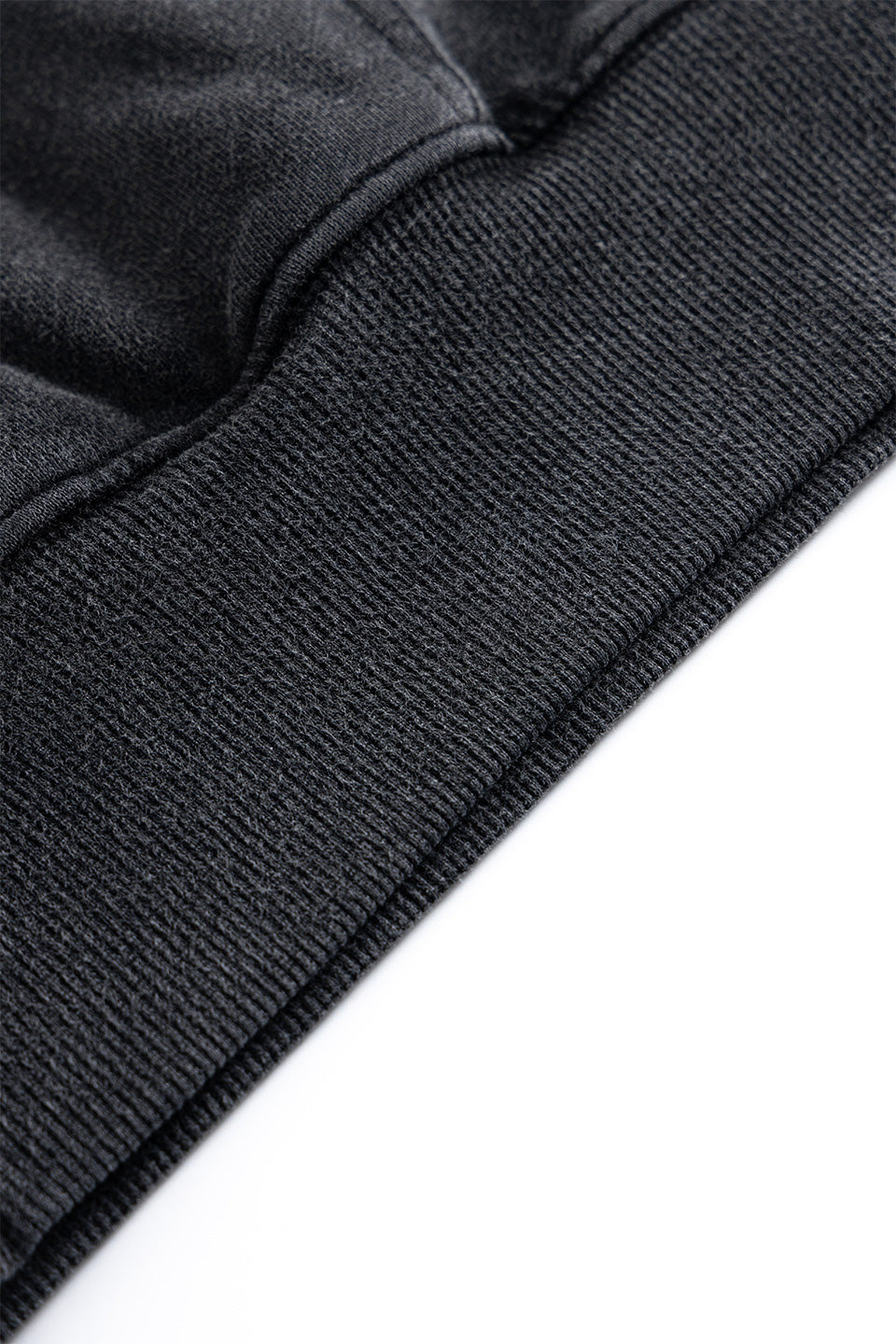 Dagger Leather Patch Zip Hoodie