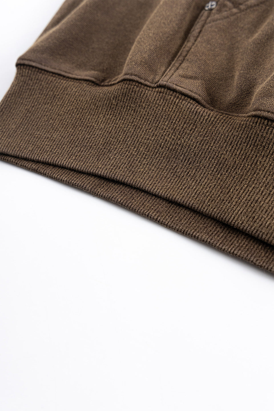 Dagger Leather Patch Zip Hoodie