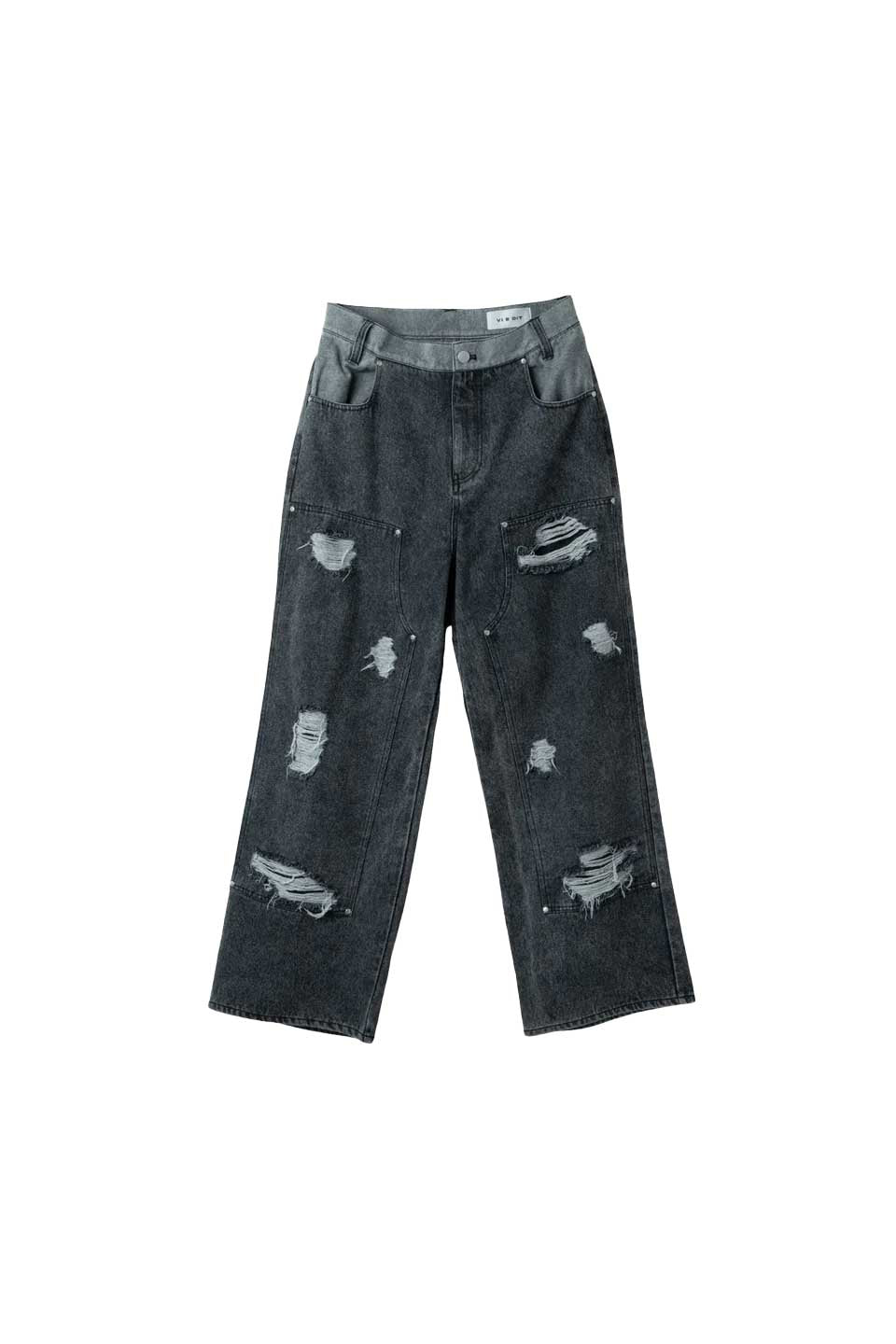Double Knee Wide Denim Pants｜VI E DIT｜デニムパンツ