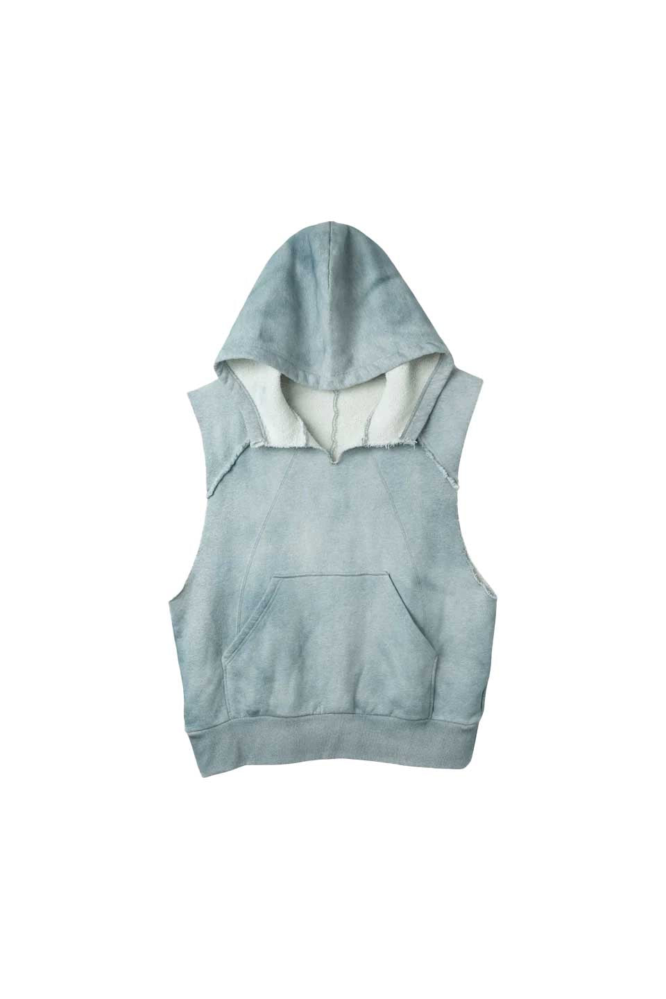 Washed Heavy Weight Vest Hoodie