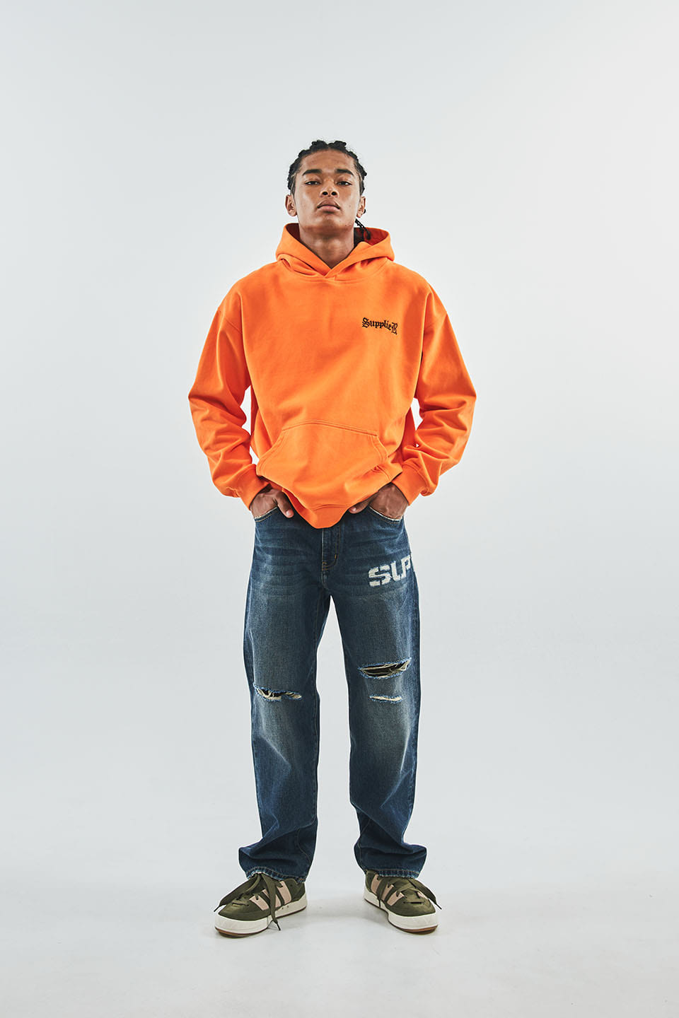 Studs Cross Hoodie