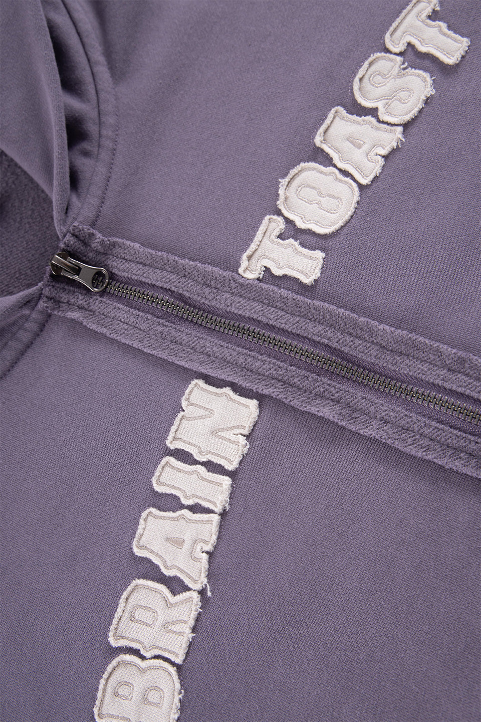Brain Toast Vintage Wash Zip Hoodie