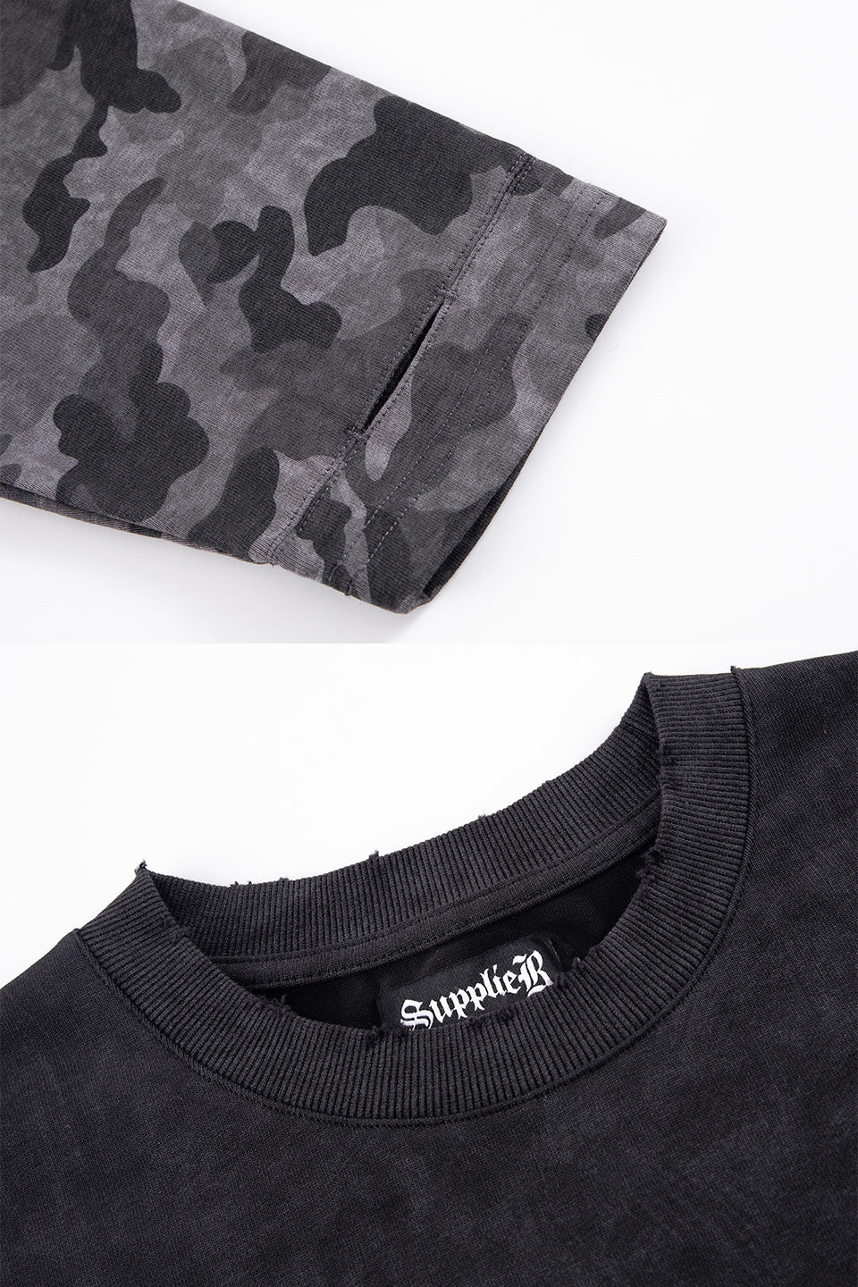 【予約商品】Camouflage Layered Long Sleeve Tee【8月下旬お届け】