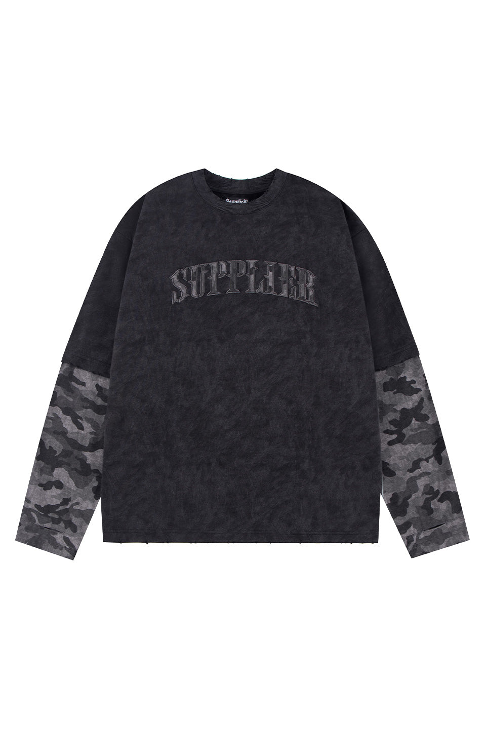 【予約商品】Camouflage Layered Long Sleeve Tee【8月下旬お届け】