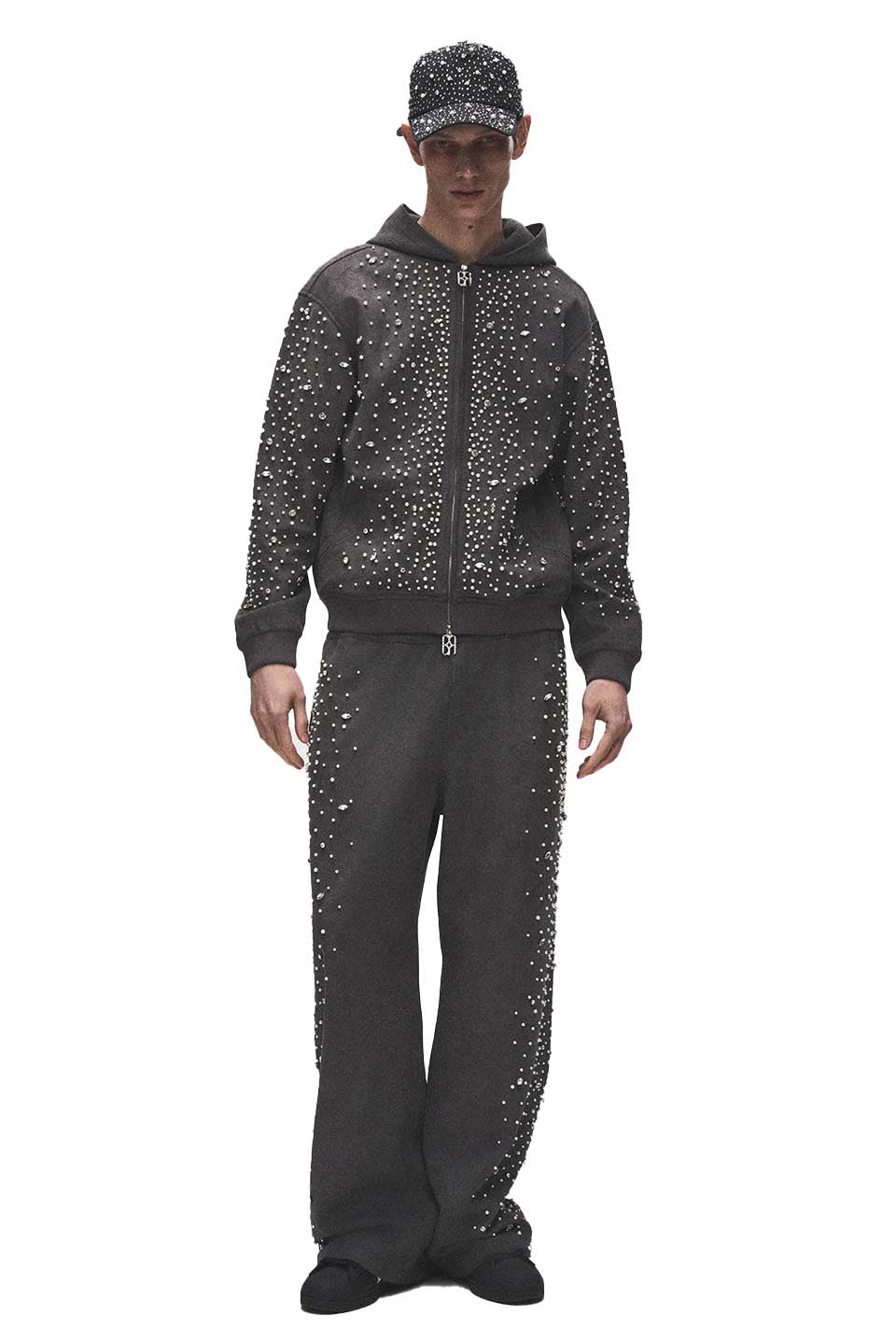Cashew Flower Texturepearl Sweat Pants