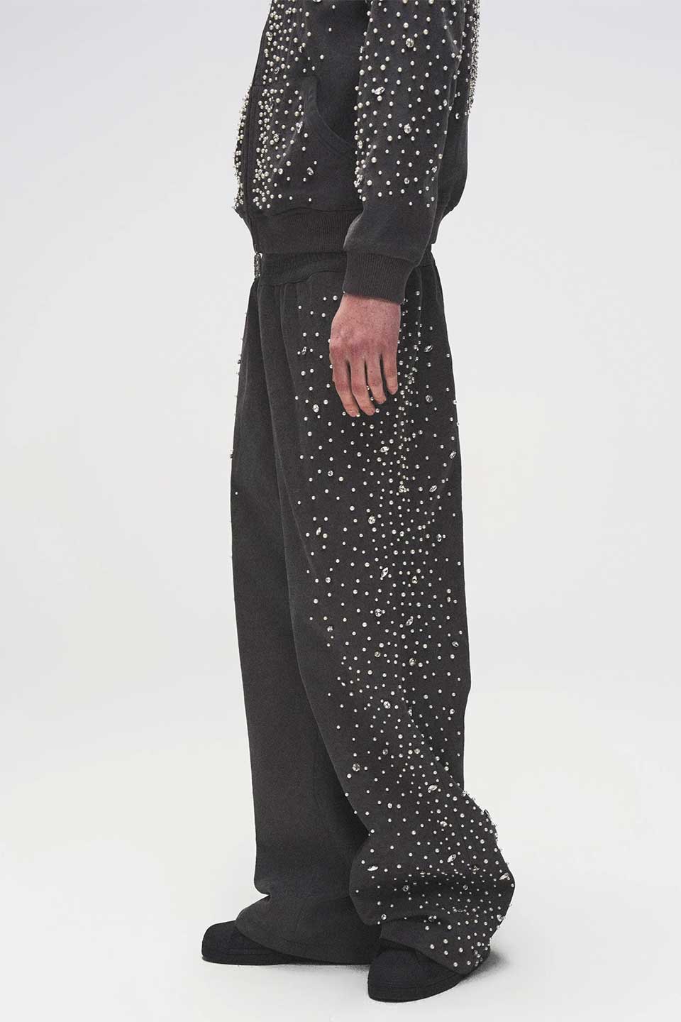 Cashew Flower Texturepearl Sweat Pants